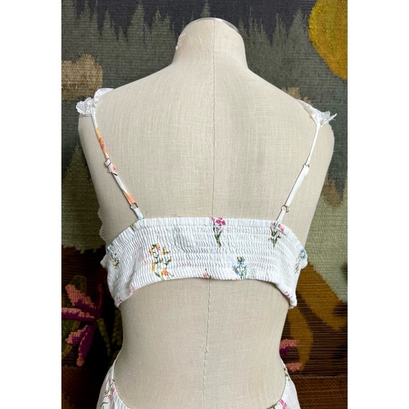 Anthropologie Floral Open Back Midi Dress L - Picture 12 of 16